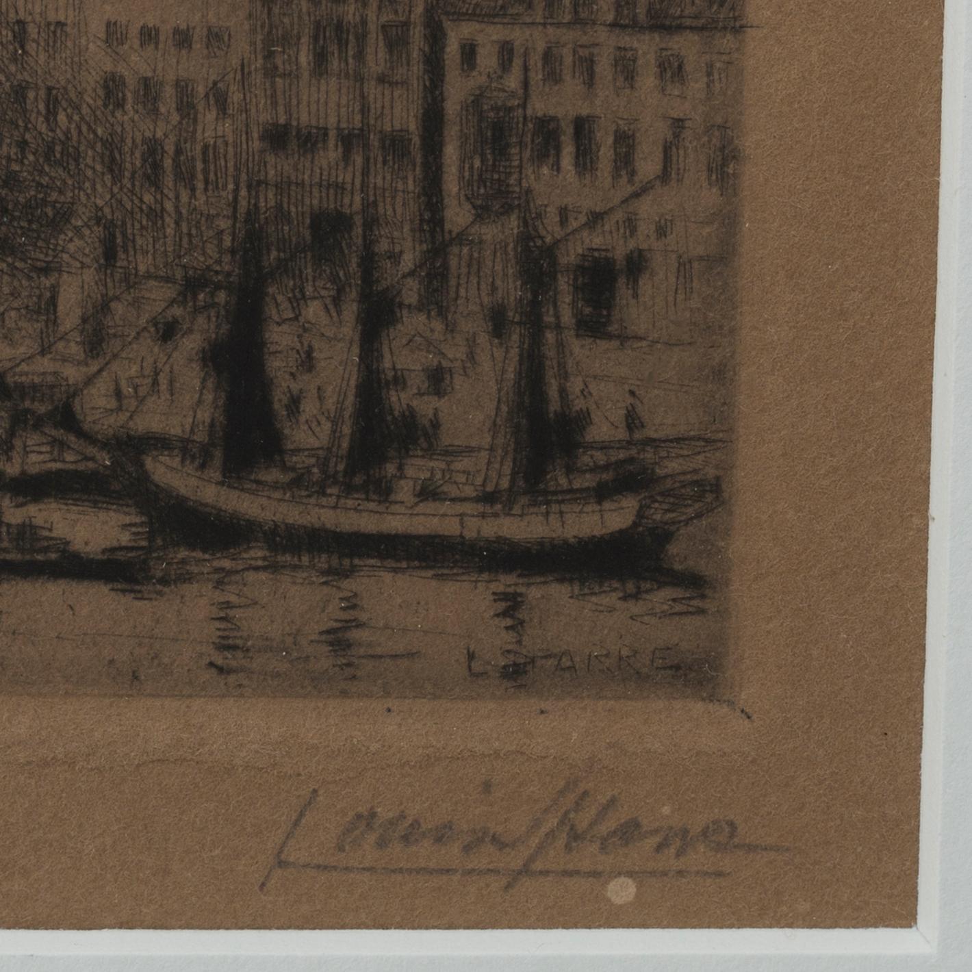 LOUIS SPARRE, etching, signed and dated 1929 in plate.