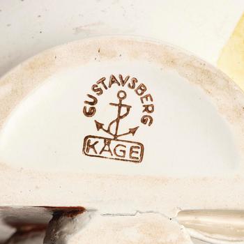 Wilhelm Kåge, a "Surrea" stoneware vase, Gustavsberg, 1940s.