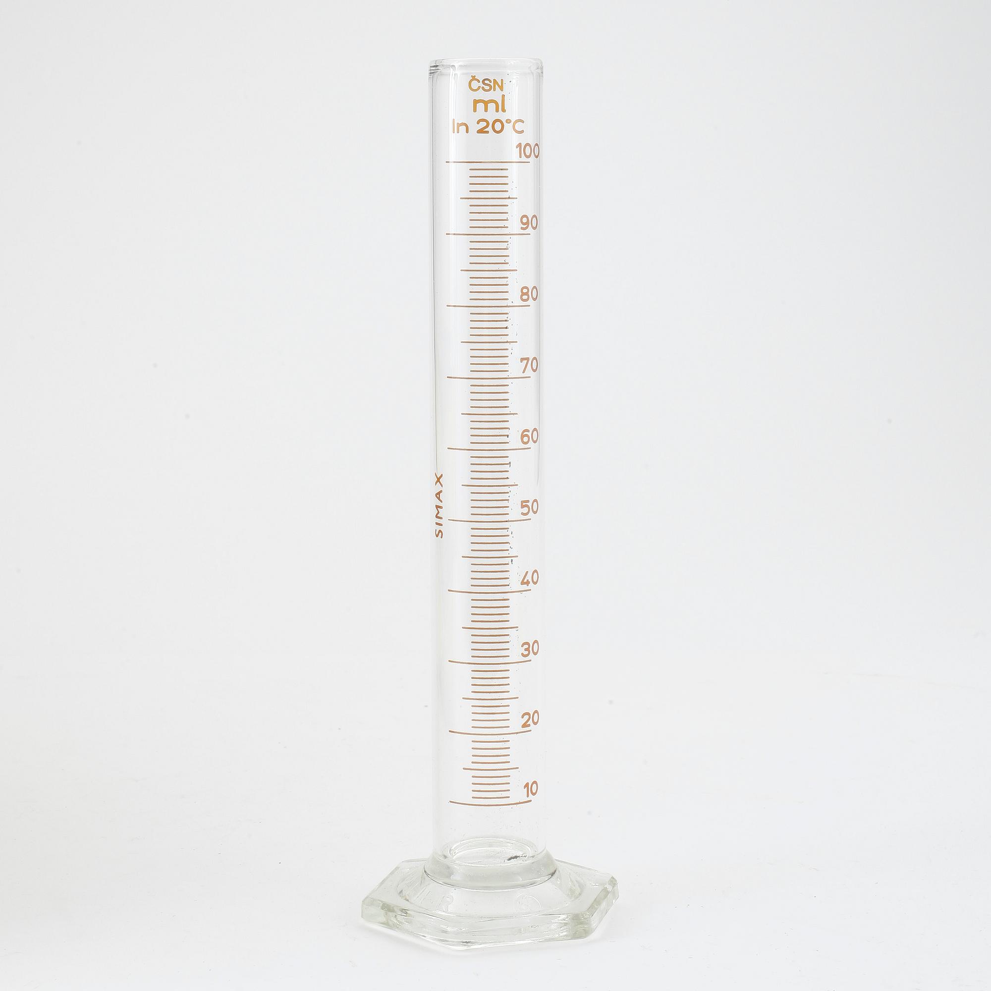 MÄTGLAS, 6 st, Bohemia glas, Czechoslovakia, 40/50 - talet.