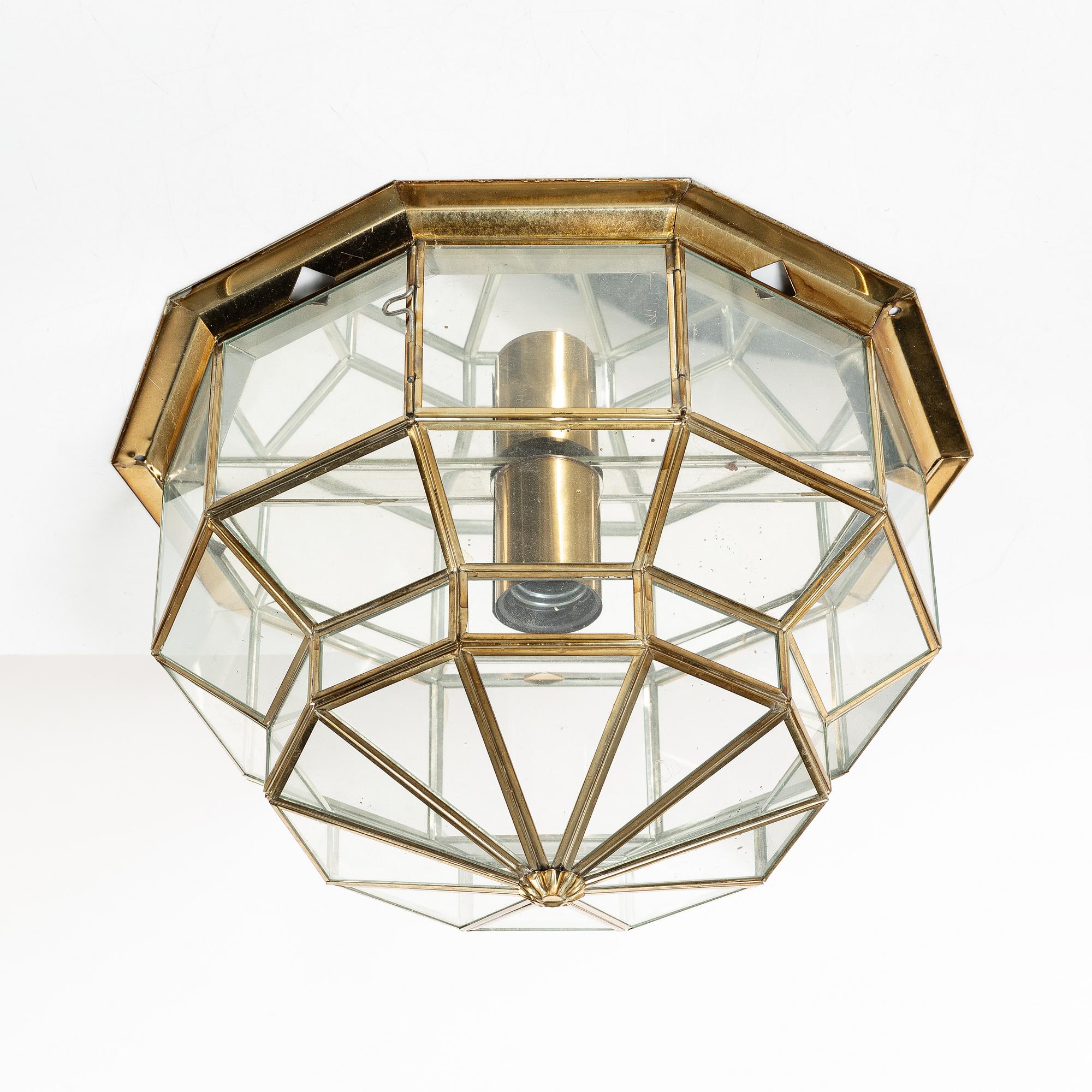 Hijos Esteves, pendant lamp, Taurus, Spain, second half of the 20th century.