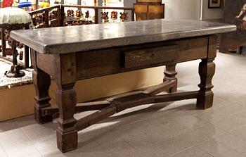 A Swedish 19th century stone top table.