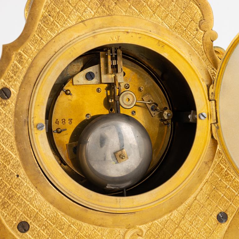 Mantel clock, Rococo style, circa 1900.