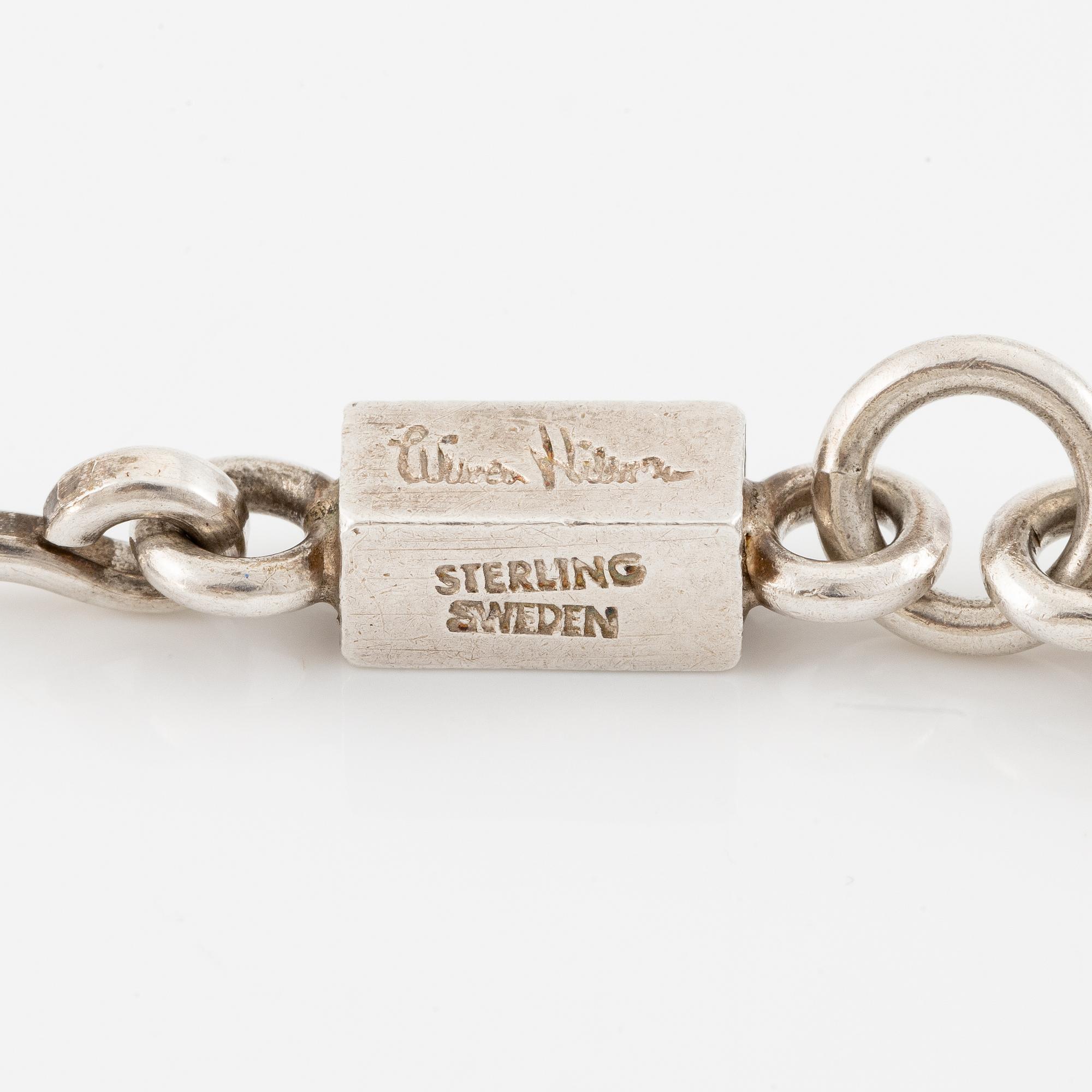 Wiwen Nilsson, bracelet, sterling silver, Lund 1960.