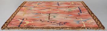 CARL EDVIN SVENSSON, MATTA, rölakan, ca 303,5 x 195,5 cm, signerad CES (Carl Edvin Svensson), Sverige 1920-30-tal.