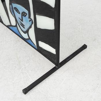 Ulrica Hydman-Vallien, a glass wall, signed.