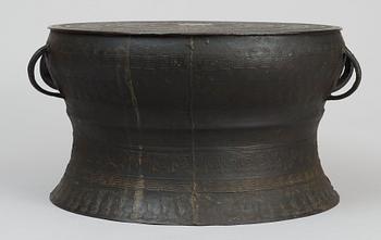 An Archaistic bronze drum.