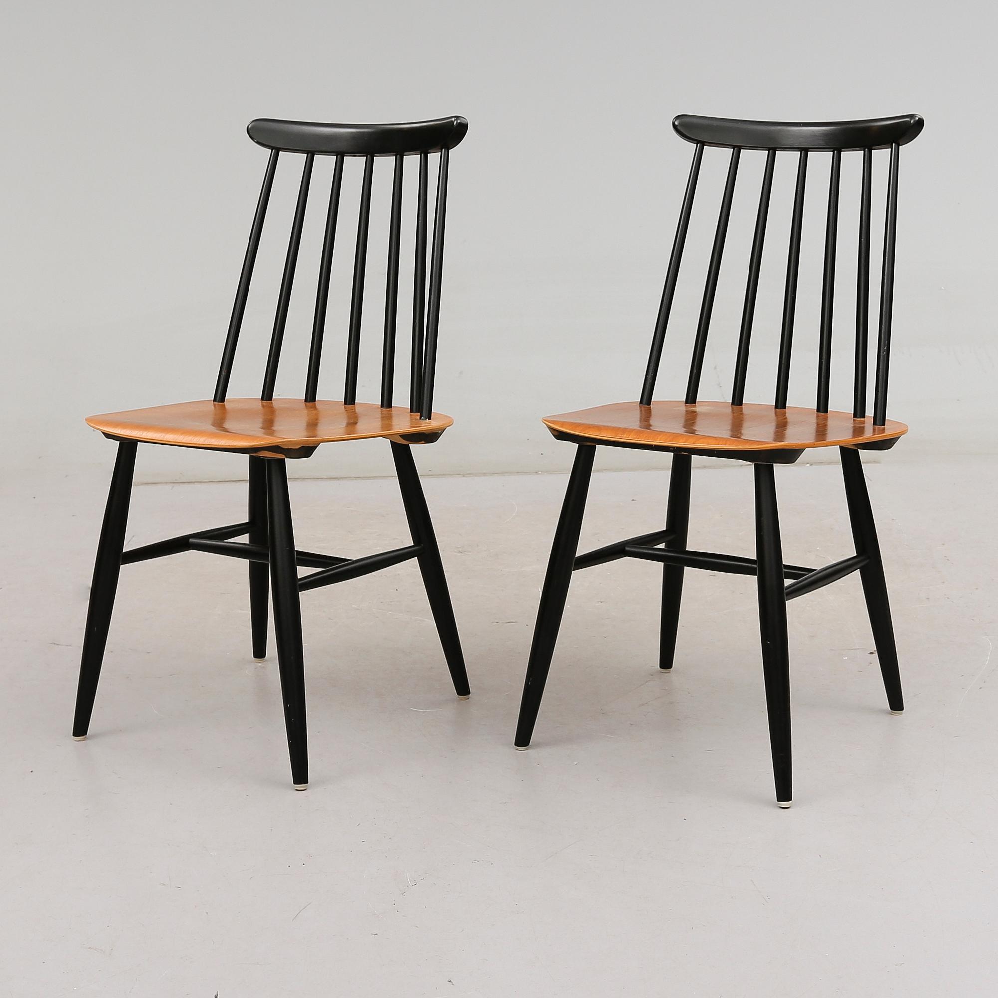 STOLAR, 1 par, "Fanett", Ilmari Tapiovaara, Edsbyverken, 1950-tal.