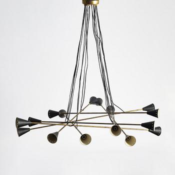 Taklampa, Sputnikmodell, Italien, 1900-talets andra hälft.