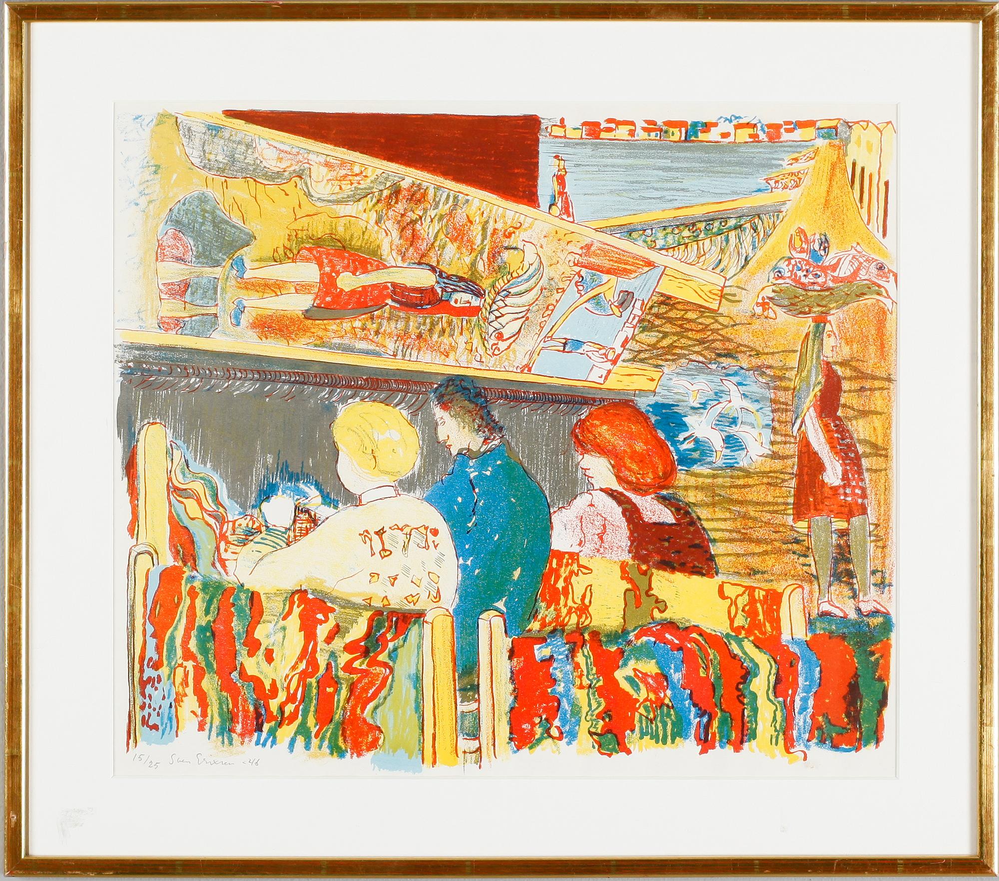 SVEN X:ET ERIXSON, färglitografi, signerad och daterad -46, numrerad 15/25.