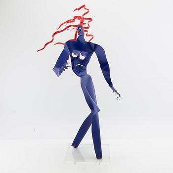 Timo Solin, Sculpture Woman with Red Hair.