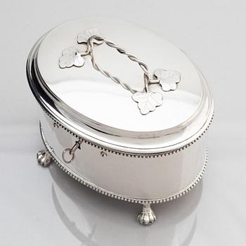 Johan Malmstedt, sockerskrin, silver, (verksam 1783-1831) Göteborg. Gustaviansk.