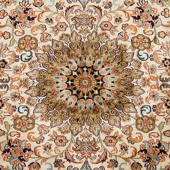 Matto, Kashmir, silkkiä, ca 255 x 202 cm.,.