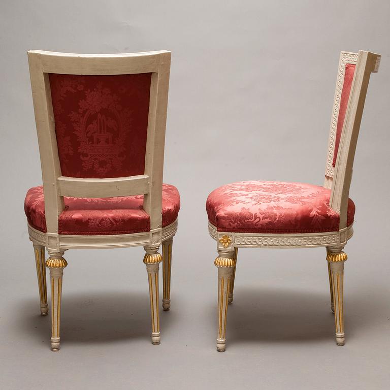 A PAIR OF CHAIRS.