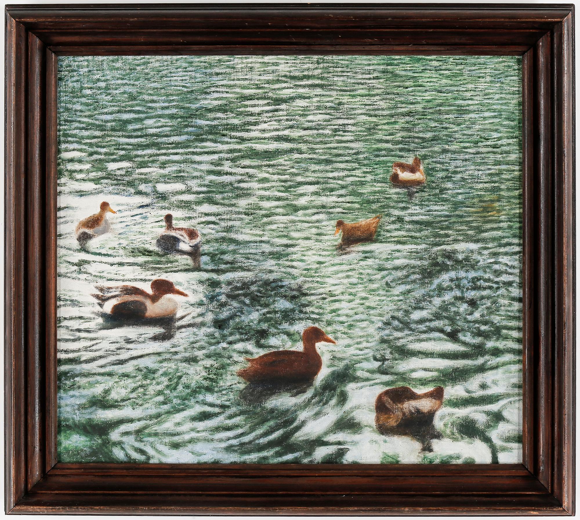 KARL "XYLOGRAFEN"ANDERSSON, olja på duk. Intygad a tergo på stämpel.