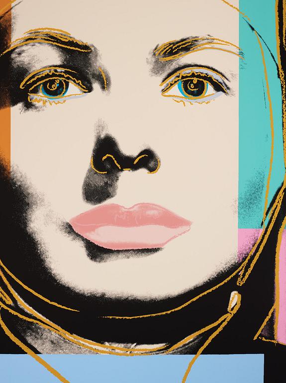 Andy Warhol, "Three portraits of Ingrid Bergman by Andy Warhol".