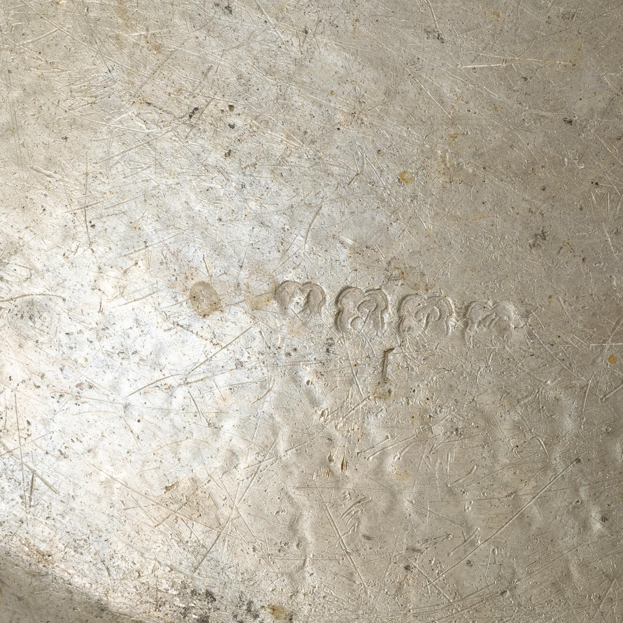 Eric Pettersson Krietz (master in Stockholm 1753-1795), a pewter charger, Stockholm.