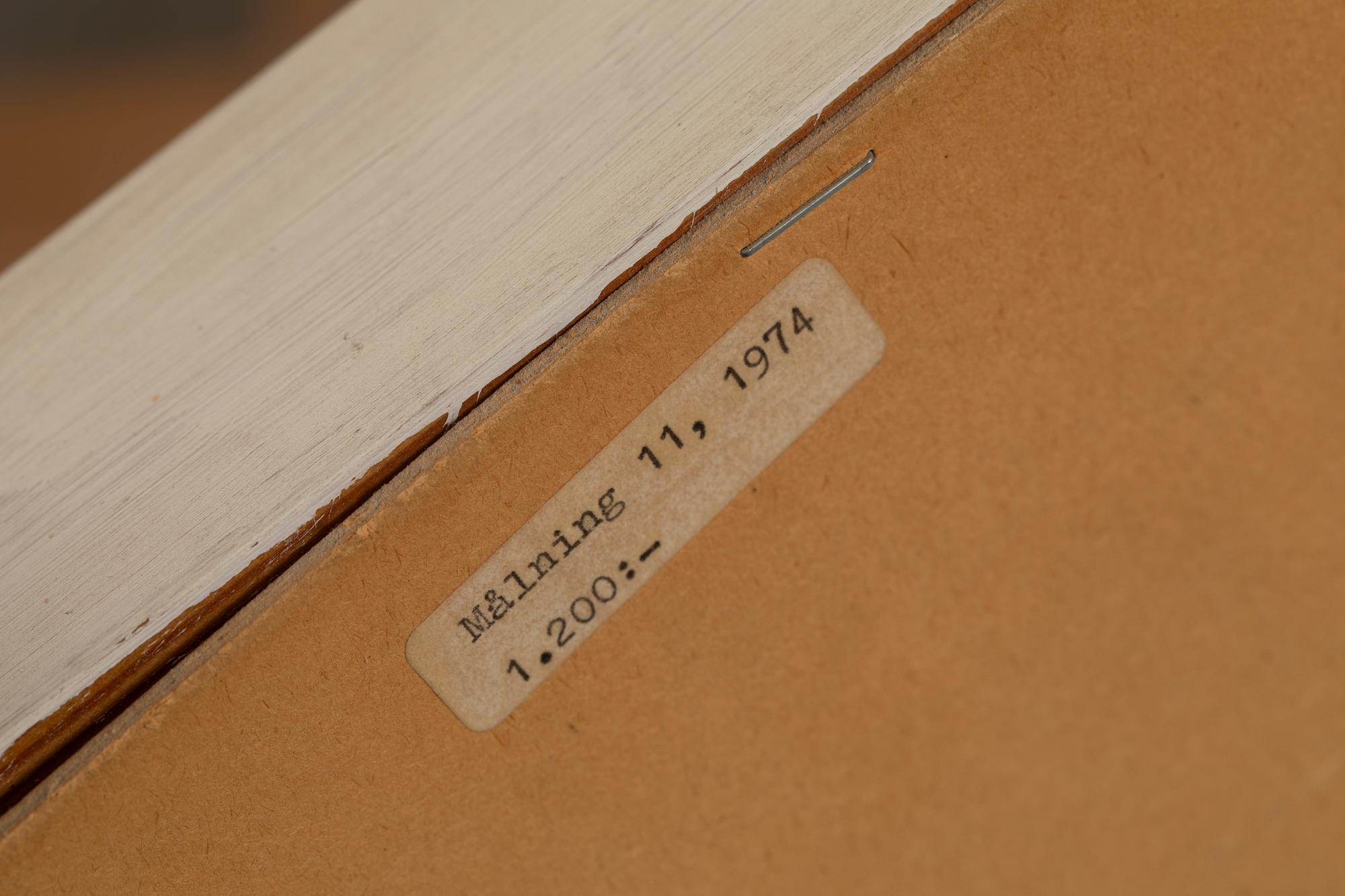 Rune Hagberg, "Painting 11", 1974.