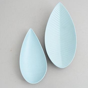 Stig Lindberg, a set of five stoneware "Reptile" vases & bowls, Gustavsberg, 1953-63.