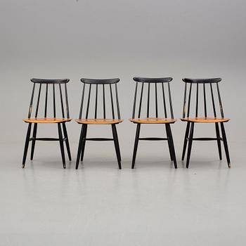 STOLAR, 4 st, "Fanett", Ilmari Tapiovaara, Edsbyverken, formgiven 1958.