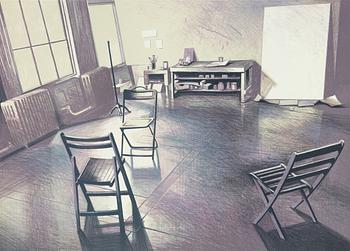 Lowell Nesbitt, "Interior".