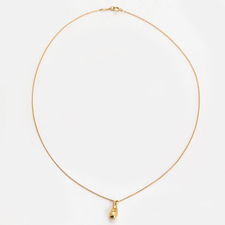 Tiffany & Co, Elsa Peretti, an 18K gold 'Teardrop' necklace.