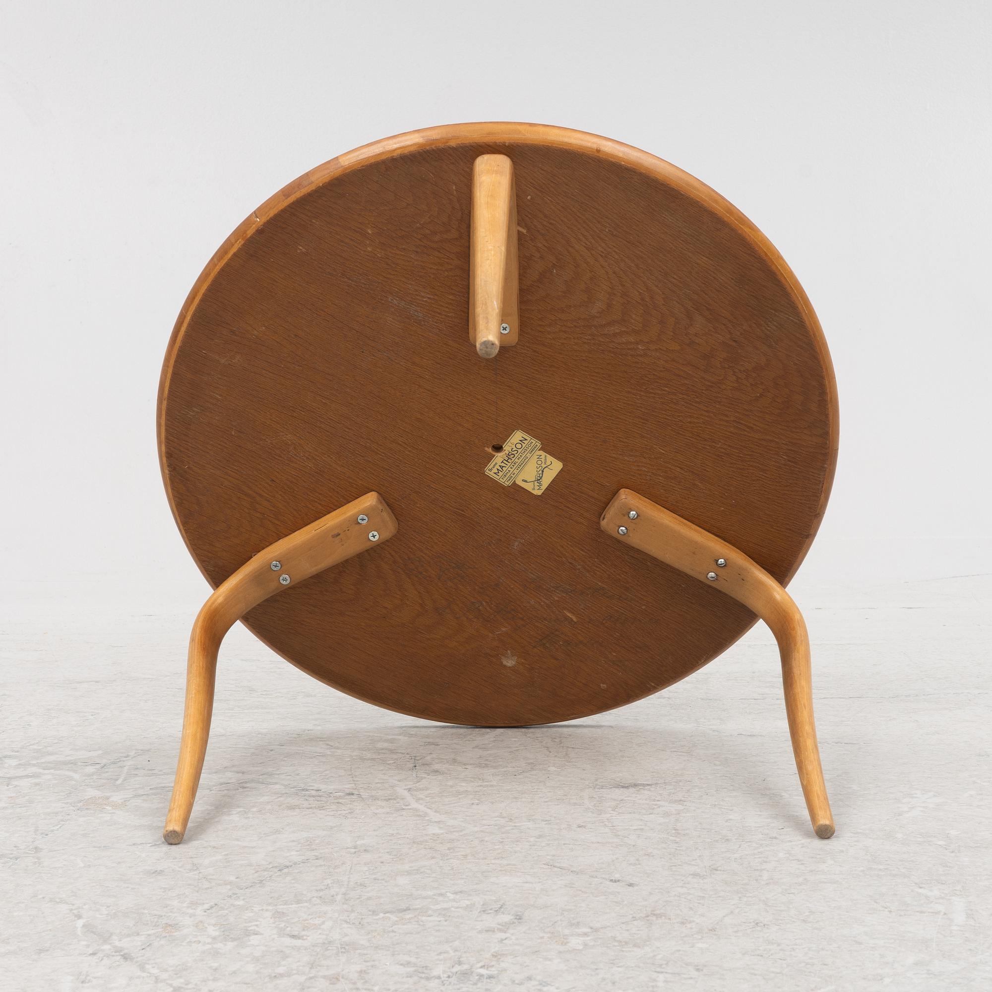 Bruno Mathsson, soffbord, "Annika", Firma Karl Mathsson, Värnamo, 1930/40-tal.