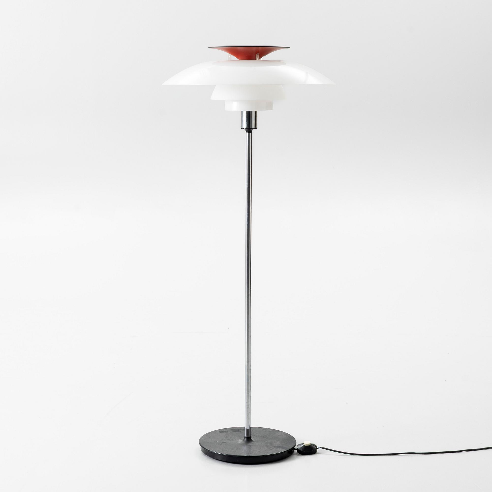 Poul Henningsen, a 'PH-80' floor lamp, Louis Poulsen, Denmark.