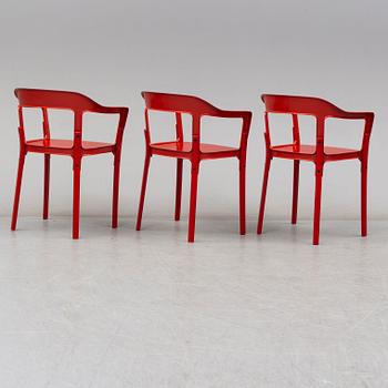 Ronan & Erwan Bouroullec, stolar, 3 st, "Steelwood", Magis, Italien.