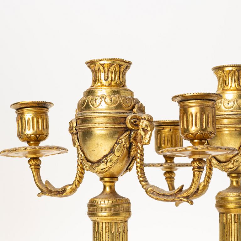 A pair of candelabras/cassolettes, second half of the 19th century.