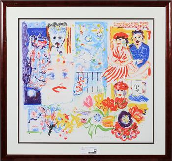 TONIE ROOS, färglitografier, 2 st, sign o numr 89/395.