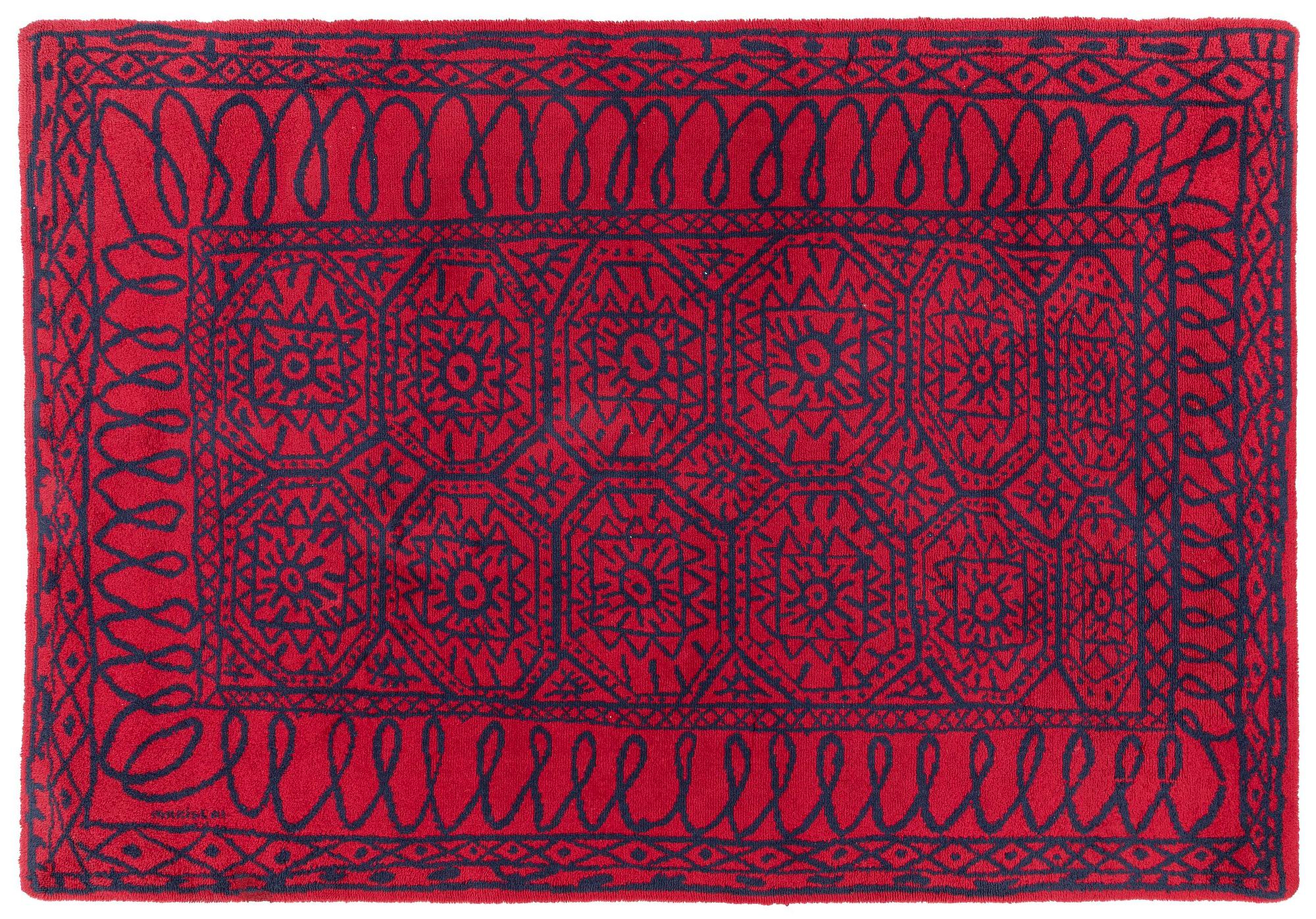 Javier Mariscal, A 'Estambul' carpet, Nanimarquina, ca 279 x 200 cm, Spain 1990's, signed Mariscal.