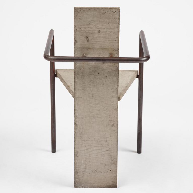 Jonas Bohlin, karmstol, "Concrete", ed. 86/100, Källemo, Värnamo, efter 1981.