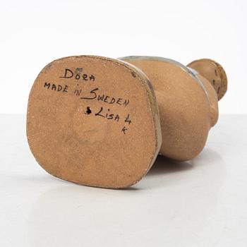 Lisa Larson, a 'Dora' stoneware figurine, from the 'ABC-flickor' series, Gustavsberg.