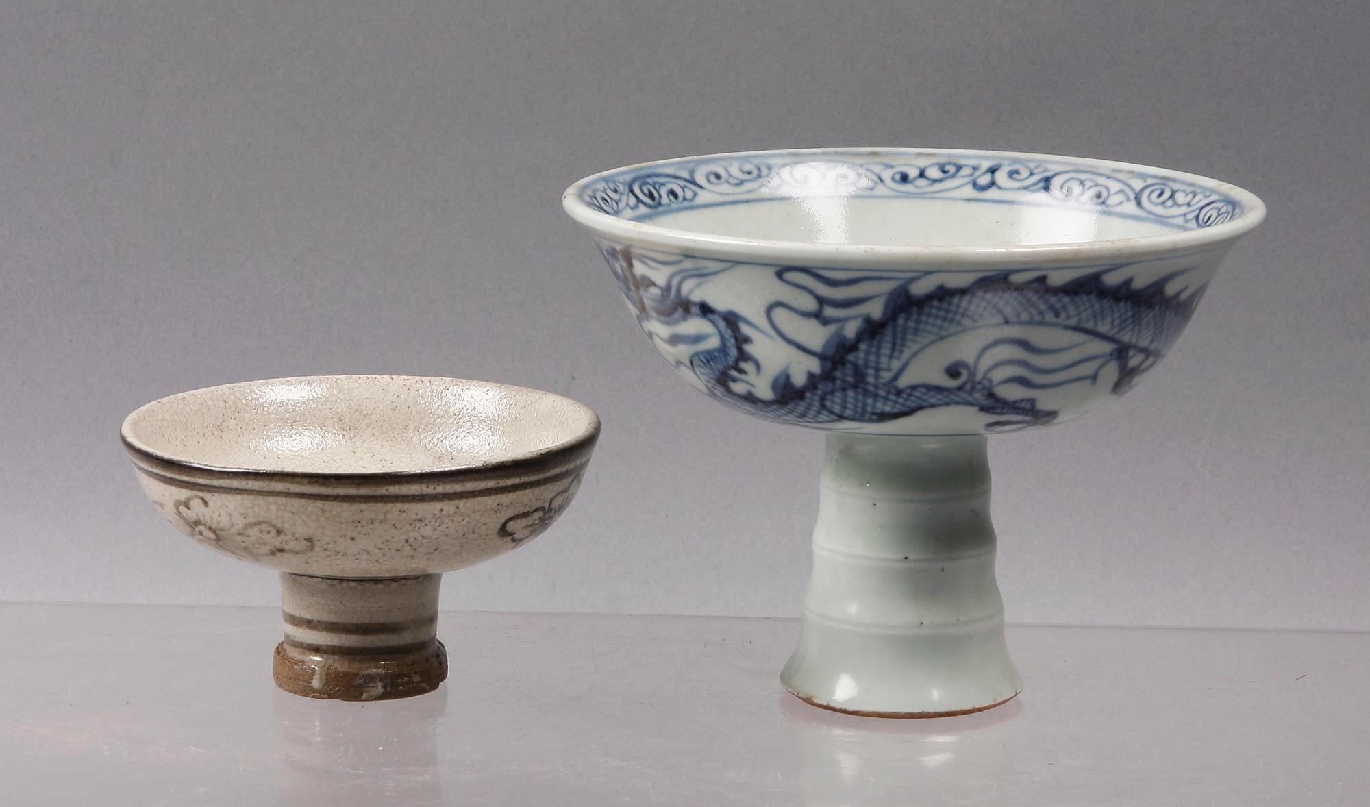 SKÅLAR, 2 st, keramik, Kina.