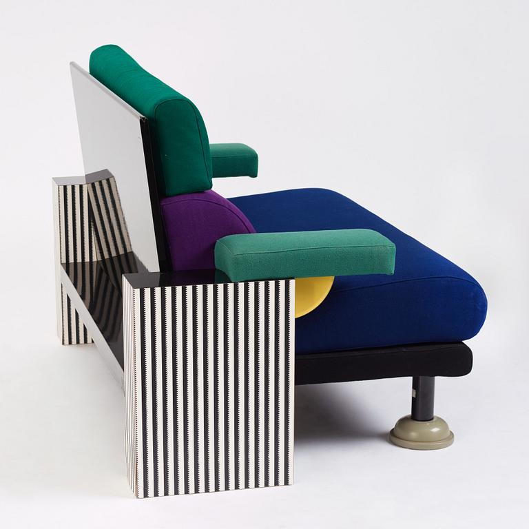 Michele De Lucchi, a "Lido" sofa, Memphis, Italy, post 1982.