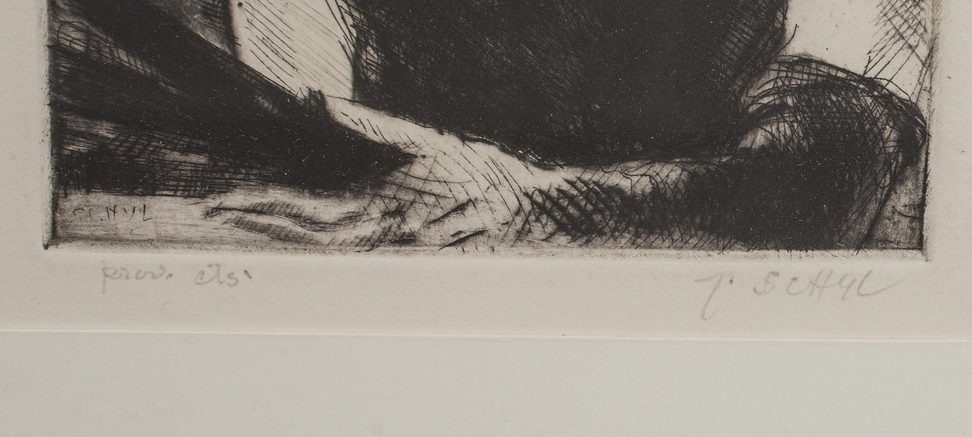 JULES SCHYL, provetsning, signerad.