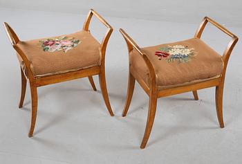 BANKETTER, ett par, Karl Johan, 1800-talets första hälft.