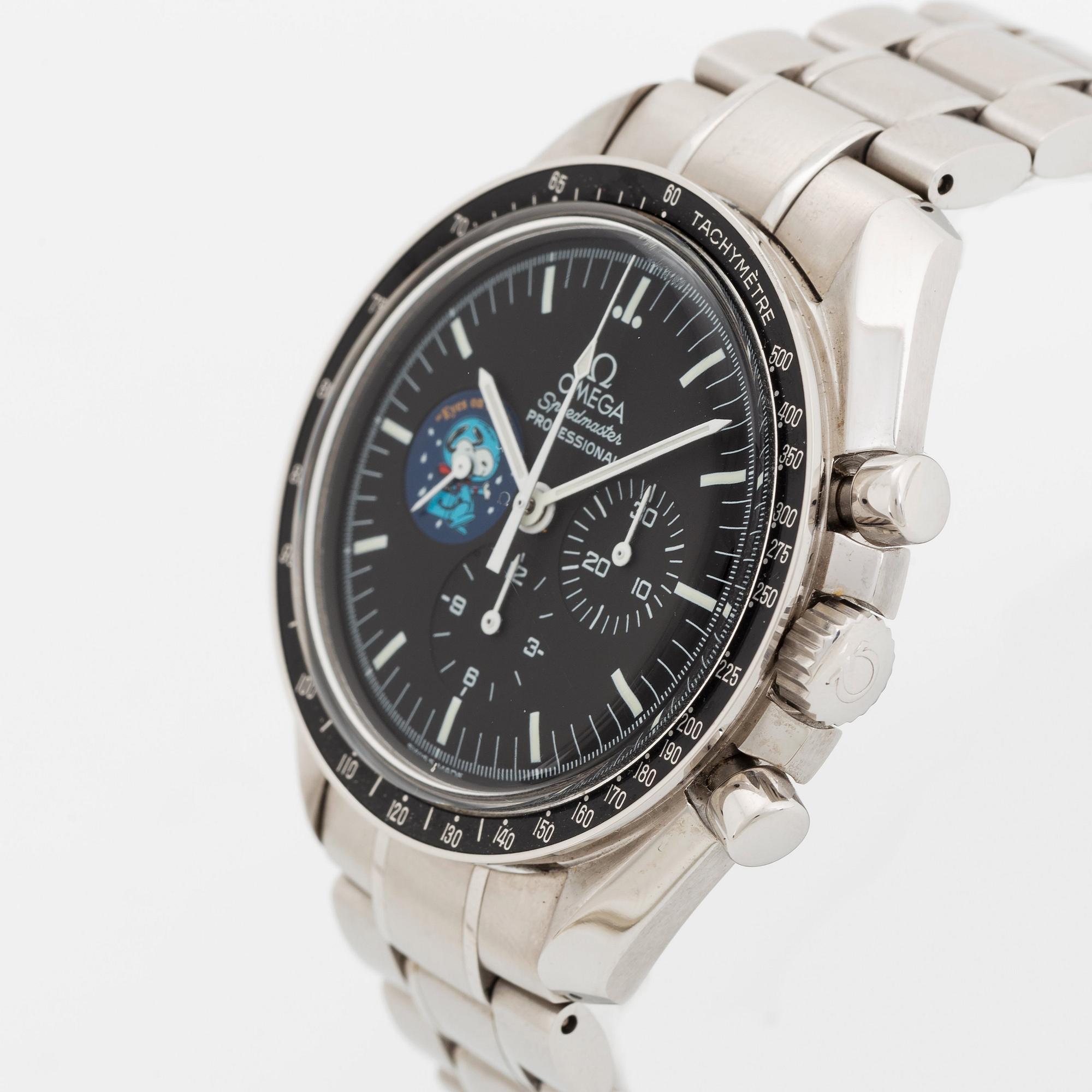 Omega, Speedmaster, chronograph, "Snoopy", "Eyes on the Stars", ca 2004.