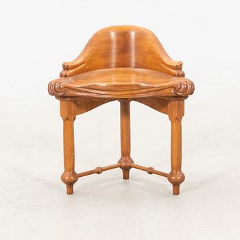 Antoni Gaudí, "Calvet" chair numbered CXXIX.