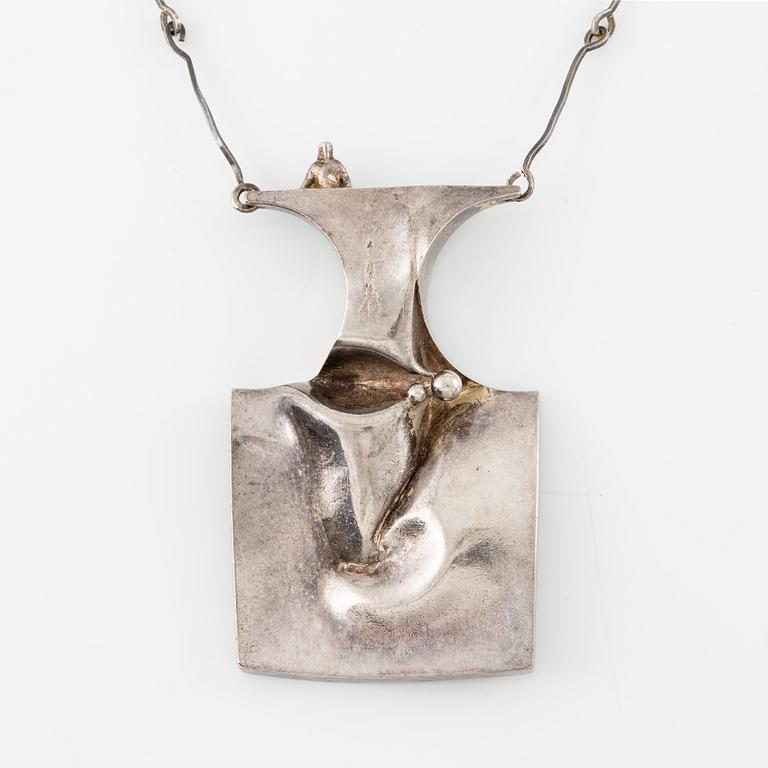 Björn Weckström, collier "Space Barbarella", sterlingsilver, Finland 1971, för Lapponia.