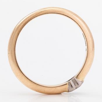 A 14K gold ring with a heart-cut diamond ca 0.16 ct. Sandberg.