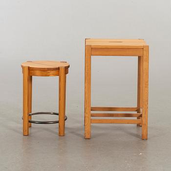 OLOF PIRA, two stools 1990's.