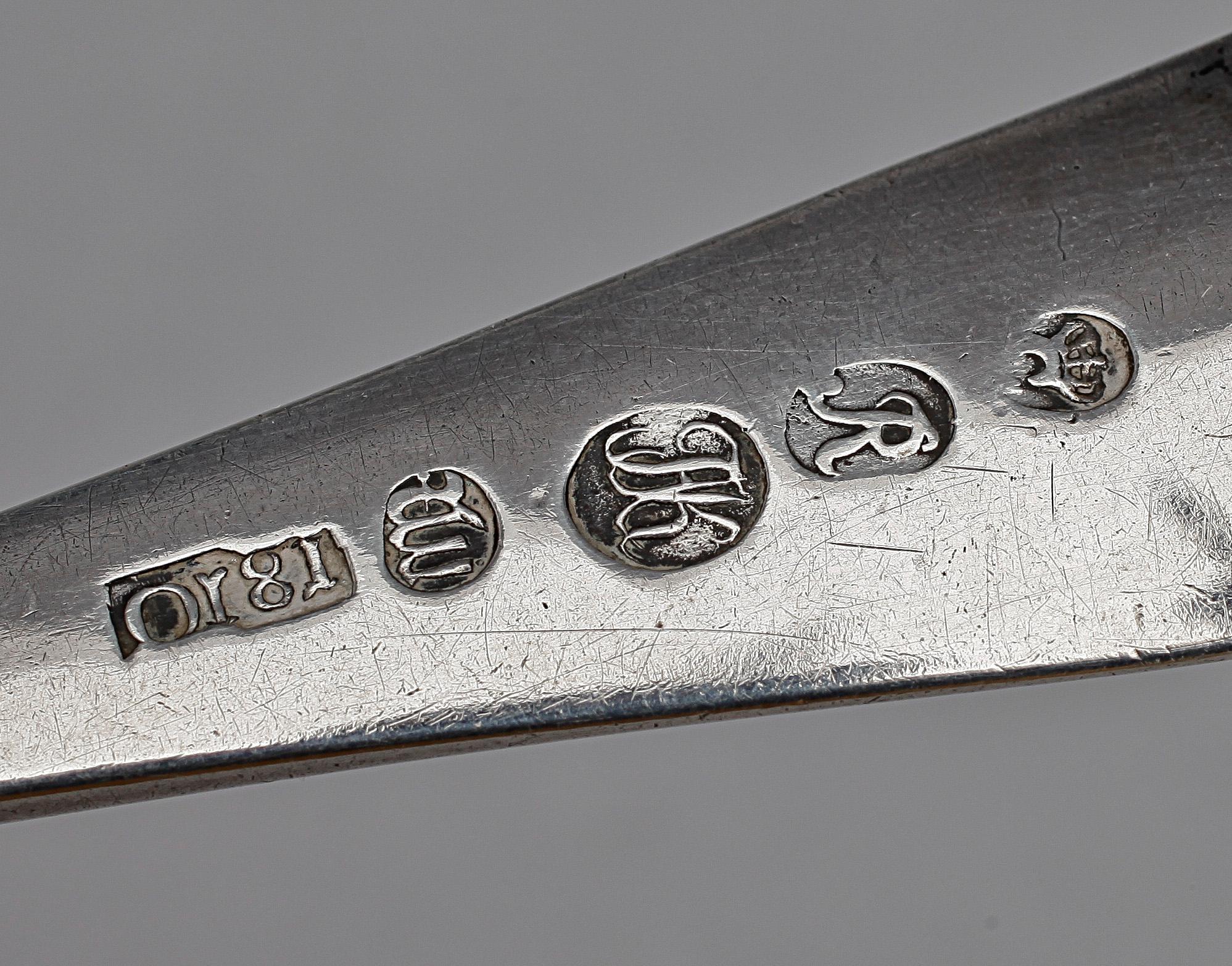 PARTI SILVER, 3 delar, bla Fredrik Fabritius, Danmark, 1787-1823. Tot vikt ca 216 g.