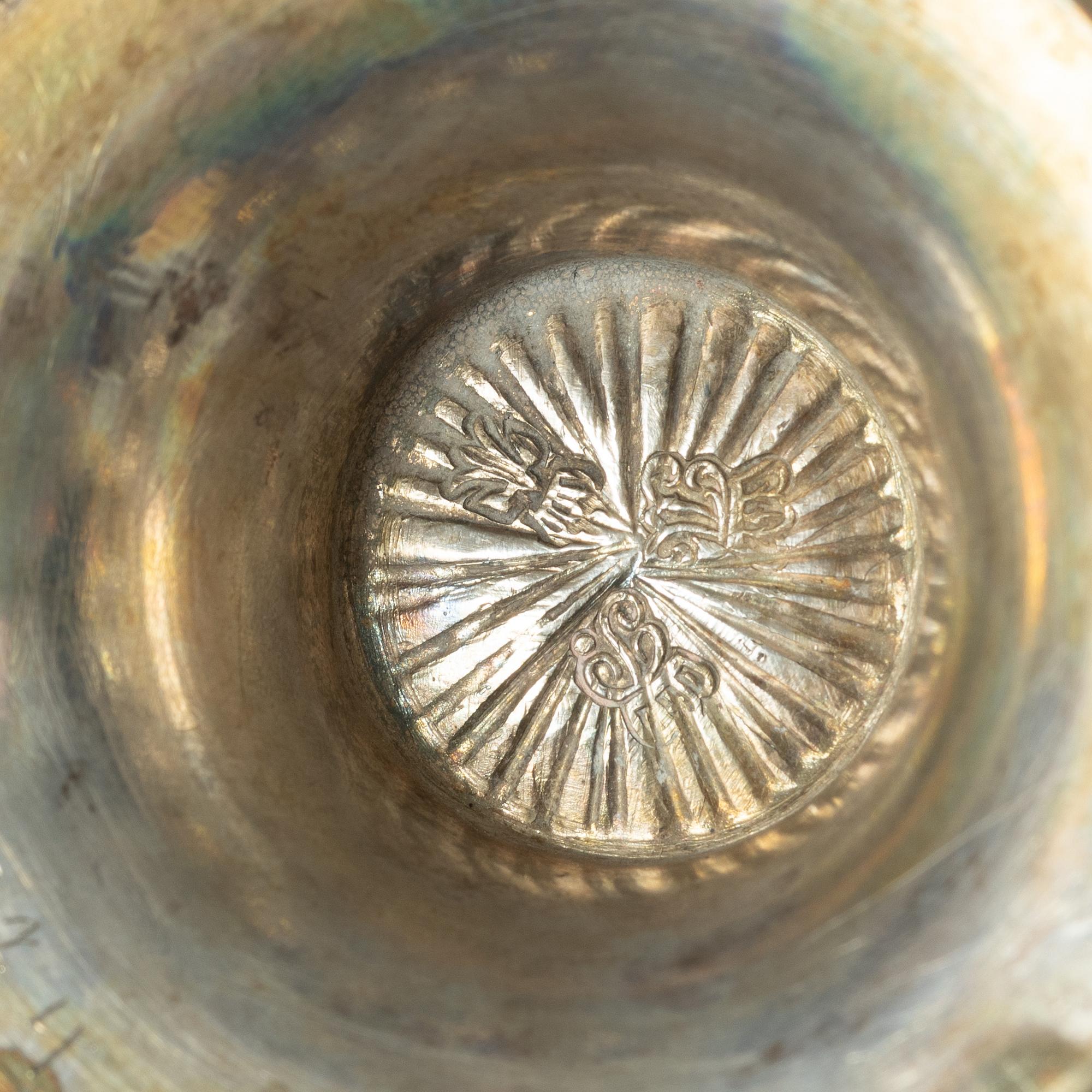 Two silver shakers, including with mark of JL Hultman, Stockholm 1949.