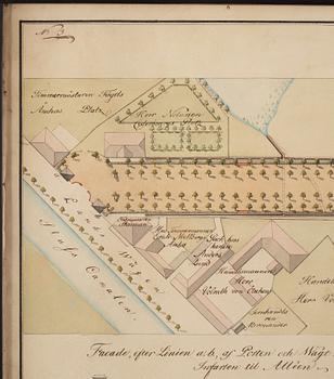 Carl Wilhelm Carlberg, ”Dessein til en tredubbel allée, projecterad at anläggas på Heden utom Drottnings-Porten i Götheborg”.