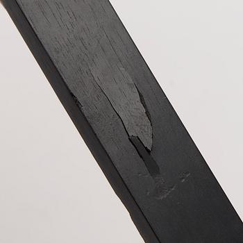 A WOODEN AND BONE TABLE CRUCIFIX with base. 19th Century.