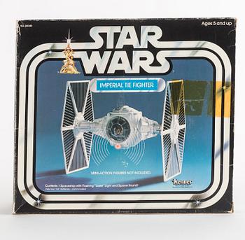 STAR WARS, Imperial Tie fighter i kartong, Kenner, 1978.