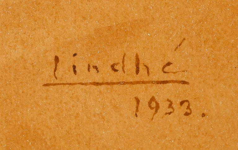 IVAN LINDHÉ, akvarell, signerad och daterad 1933.