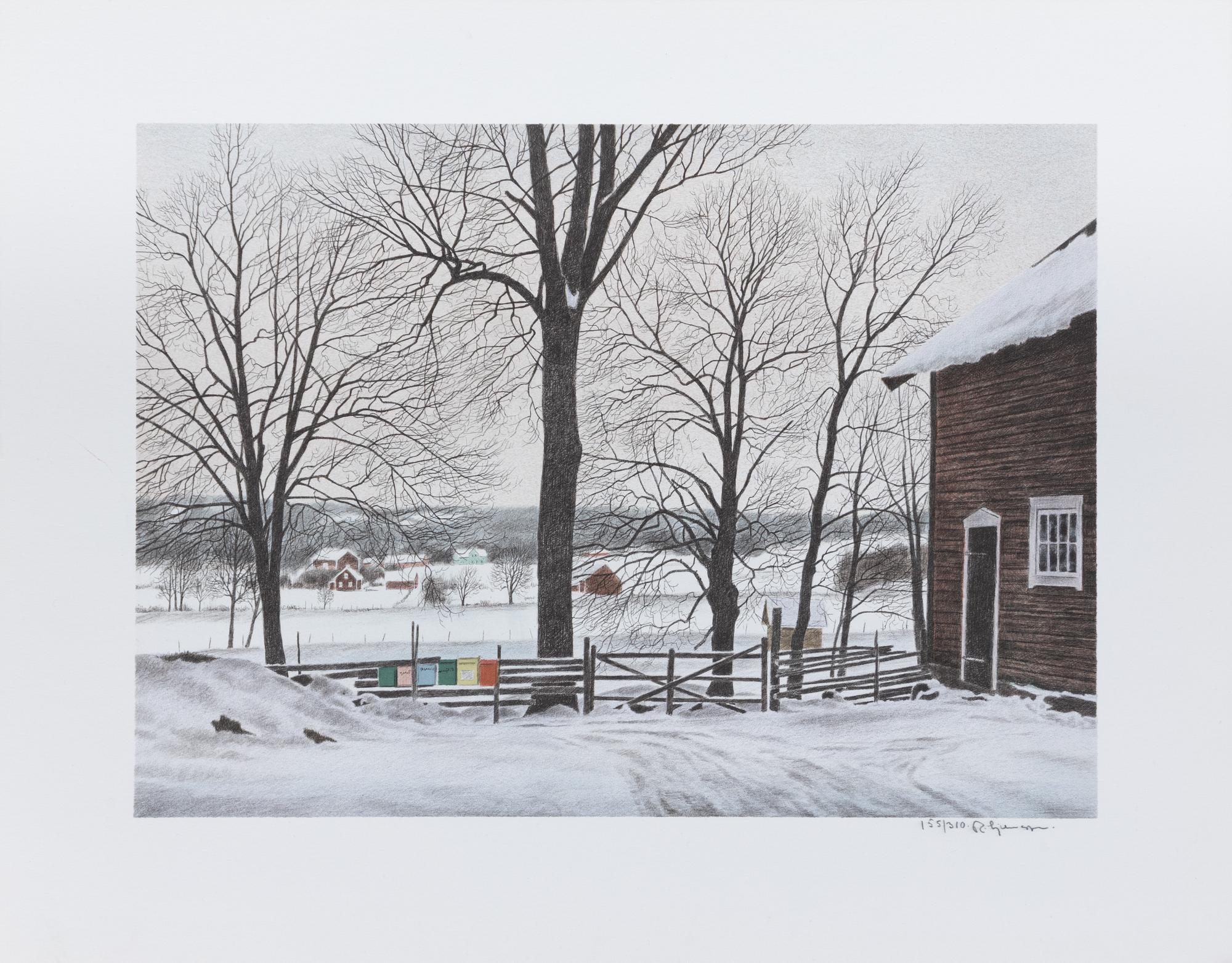 Reinhold Ljunggren, "Vinter", portfolio.