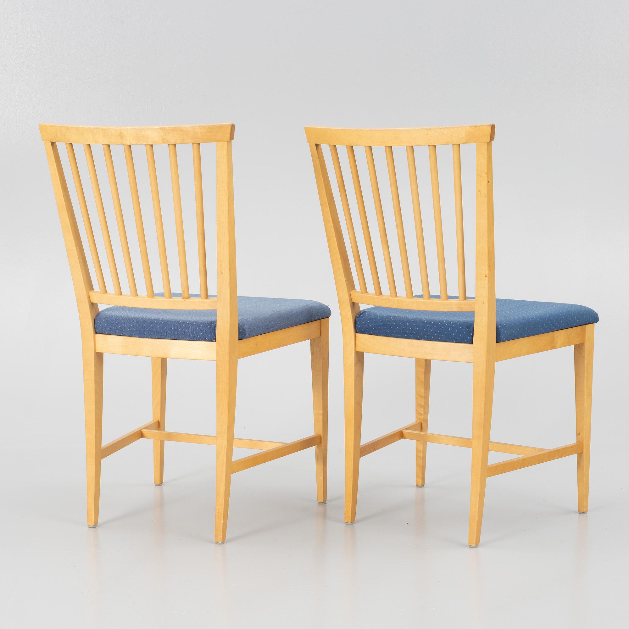 Carl Malmsten, matbord med 4 stol."Vardags", Stolab, 1999.